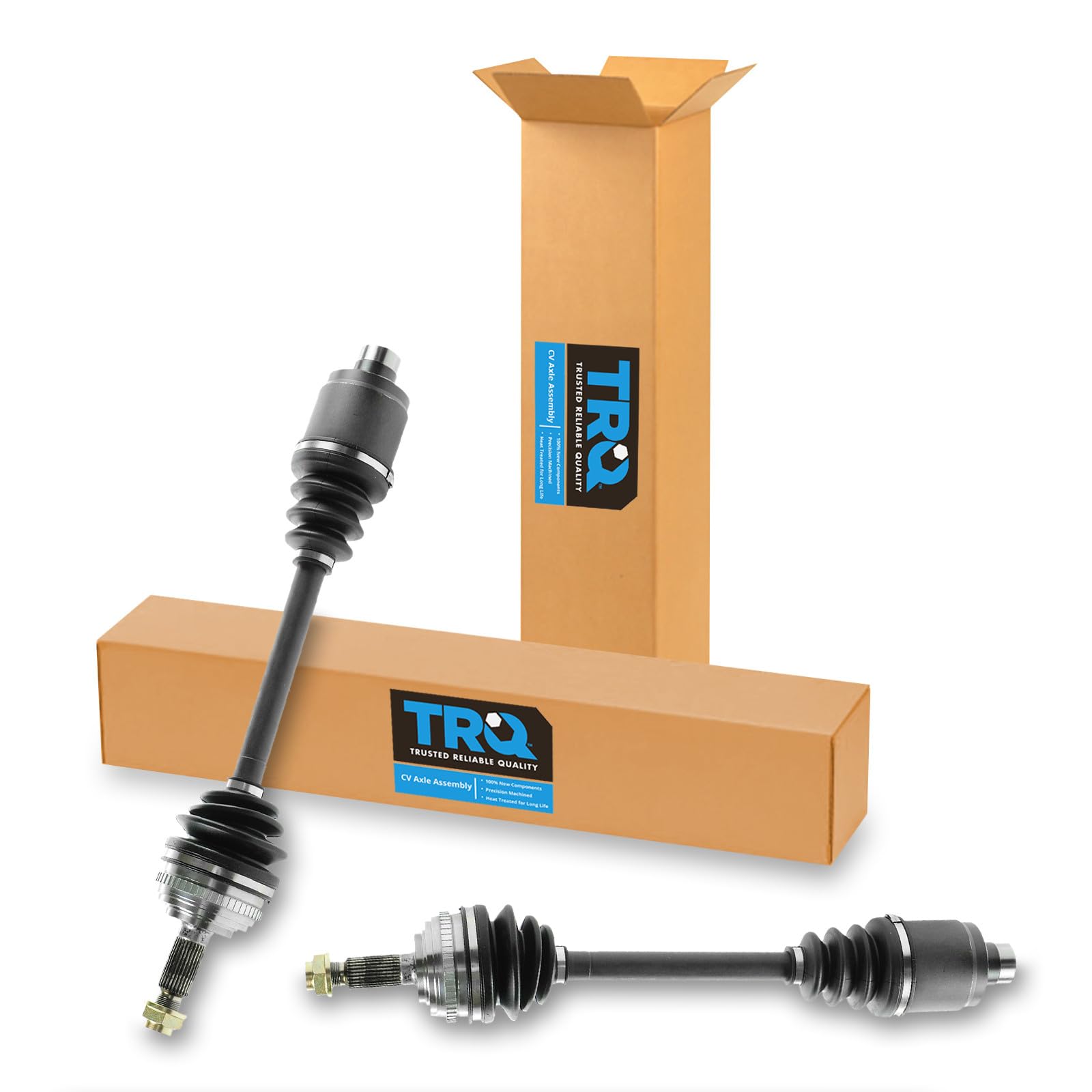 TRQ Front Driver and Passenger Side CV Axle Assembly Set 2 Piece Compatible with 1997 Honda CR-V 1998-2001 CR-V Automatic Transmission