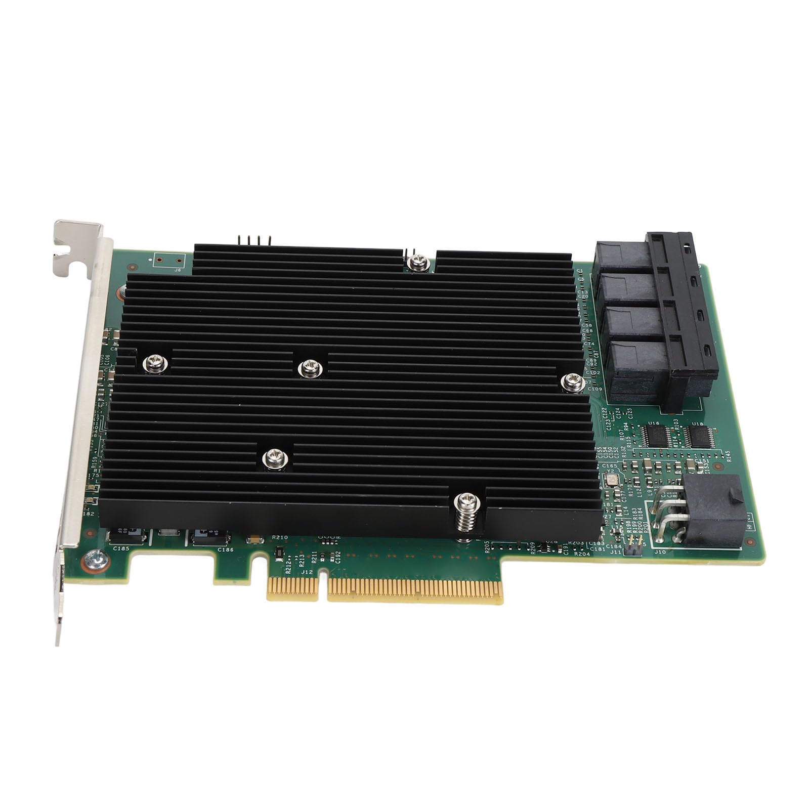 Yosoo Health Gear LSI SAS 9300 16I HBA Card, 12Gbps 16 Puertos SATA SAS HBA Host Bus Adapter Card HBA Raid Controller Card PCIe HBA Expander Card para para Linux para VMware