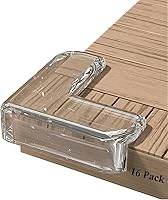 Vista 11 de Paquete de 16 protectores de esquina para bebé, protectores de esquina transparentes, protector de esquina de muebles y parachoques de seguridad
