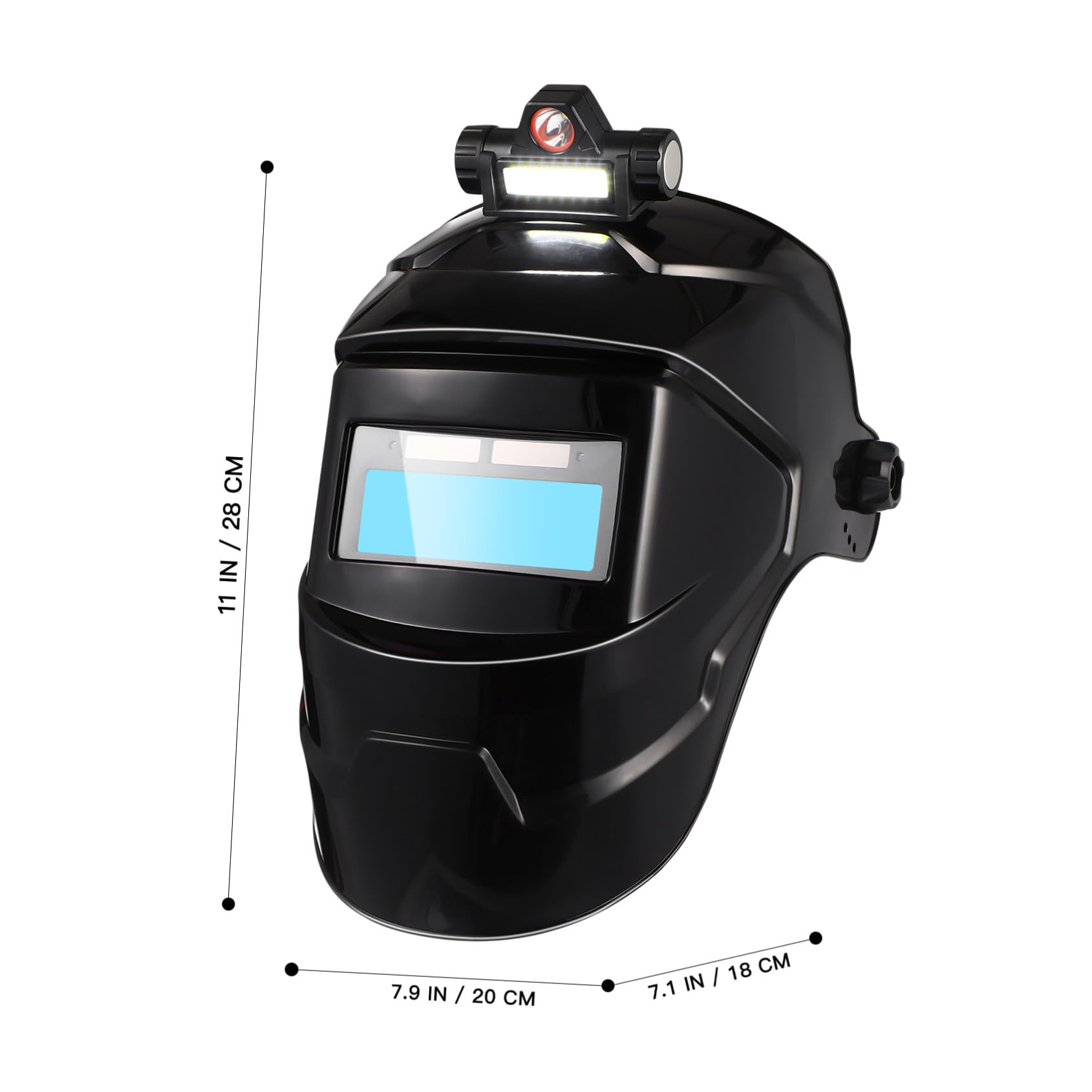 Maschera di Saldatura Automatica 116, Schermo Vero Colore, Nero