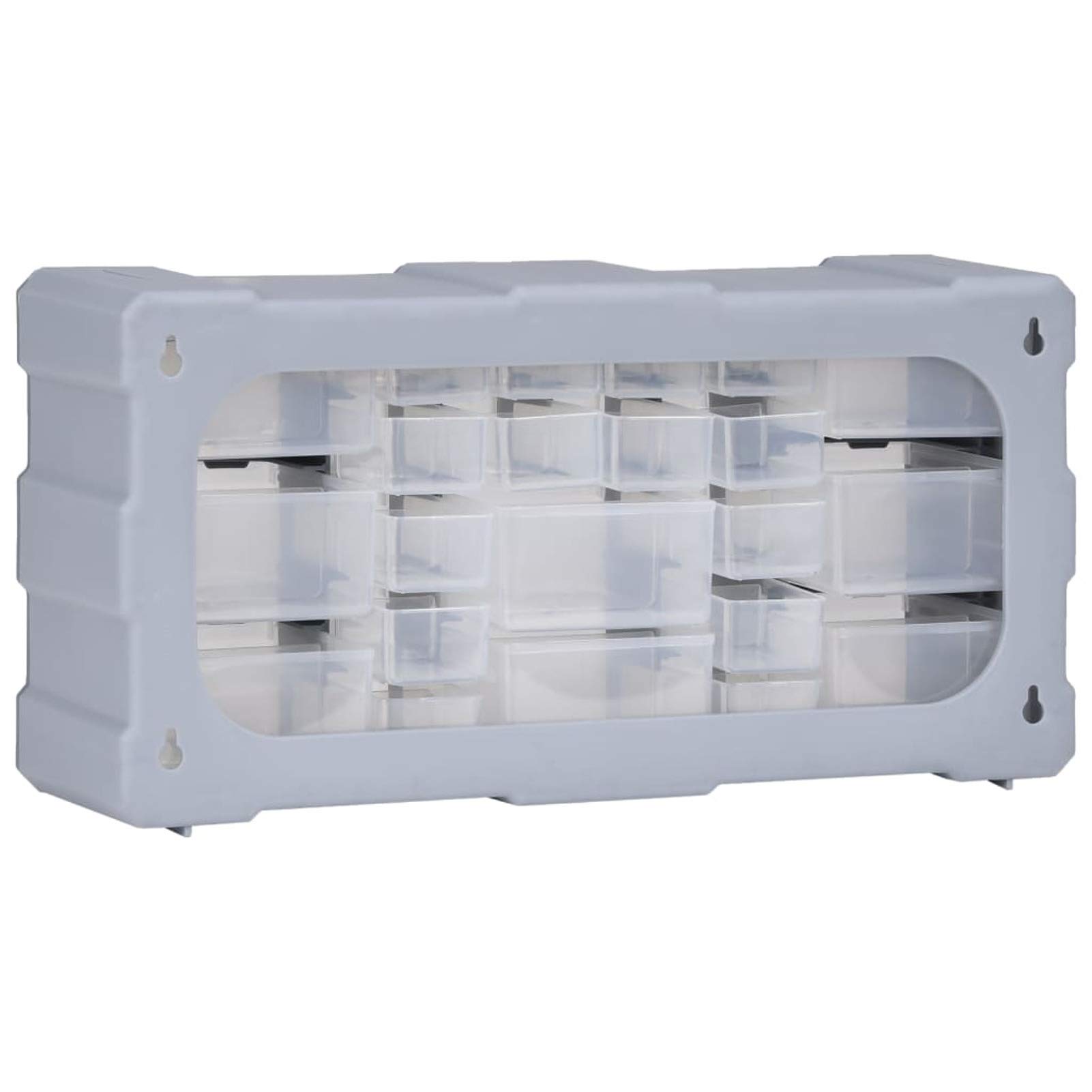 Gecheer Mobile Contenitore con 22 Cassetti 49x16x25,5 cm,Cassettiera Box Organizer Porta Minuteria per Officina,Cassetti Multiuso,Scatole per Cucito in Plastica/Scatole per Componenti