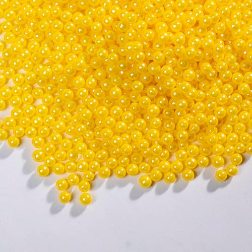 Miniatura 3 de Yellow Sprinkles - Perlas comestibles para pasteles, 4.6 onzas, 4.6 onzas, perlas de caramelo comestibles para decoración de pasteles y cupcakes