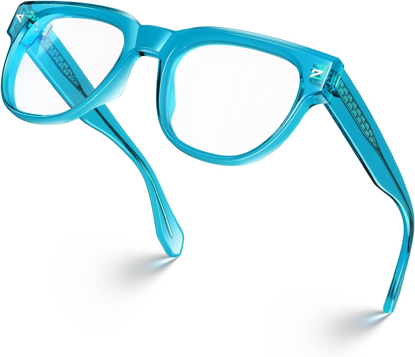 VISOONE Square TR90 Blue Light Blocking Glasses with Anti Glare Computer Glass Woman and Men SAGE