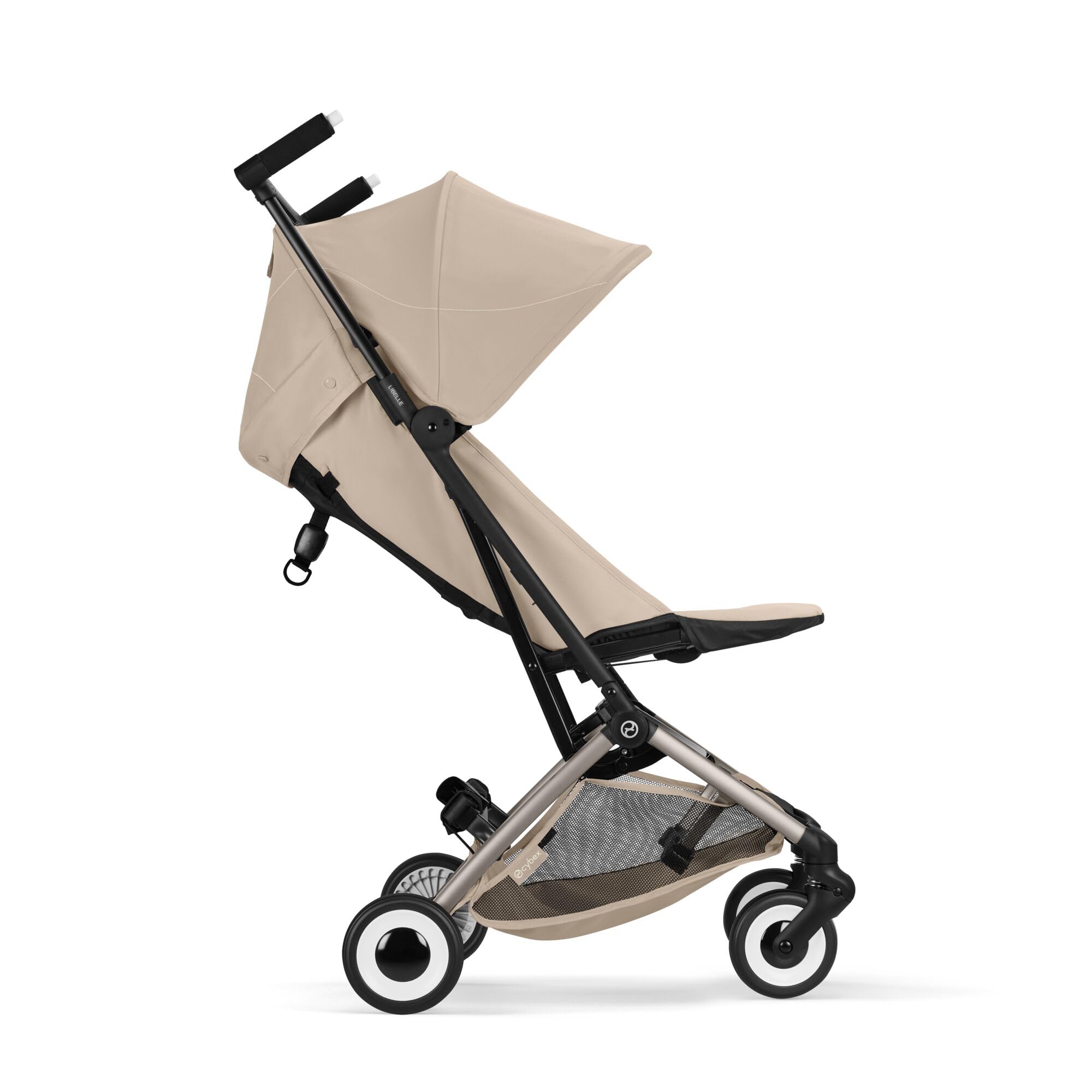 CYBEX Gold LIBELLE Poussette taille compatible bagage cabine, De 6 mois à 4 ans environ (max. 22 kg), Ultralégère (seulement 6 kg), Système de harnais à une main, Almond Beige
