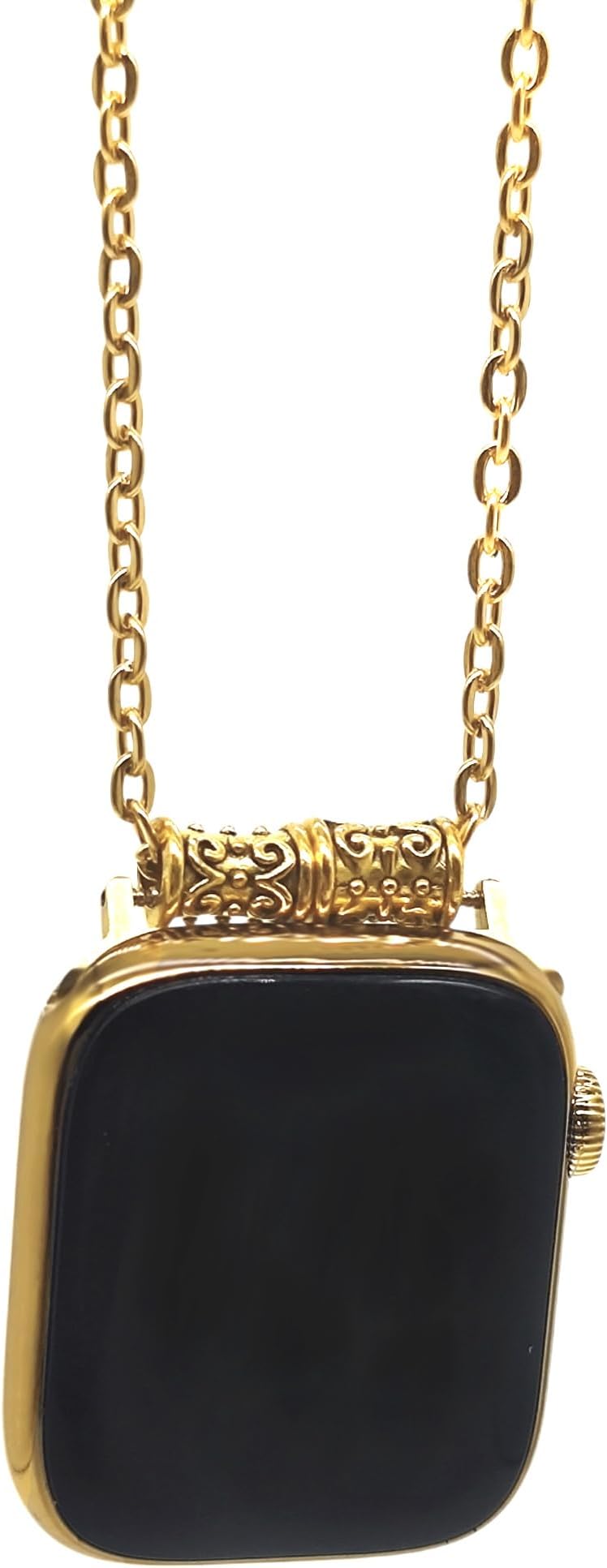Adapter Pendant Necklace Compatible with Apple Watch - Classic Necklace Lanyard Chain Connector for iWatch Series 8/7/6/5/4/3/2/1/SE for Women Men