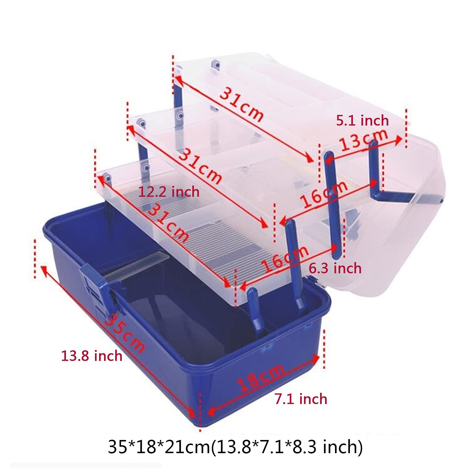 Cassetta Portautensili Cassetta degli attrezzi multistrato Attrezzatura da pesca Hardware Riparazione auto Custodia da lavoro for la casa Organizzatore in plastica portatile con maniglia Cassetta Port