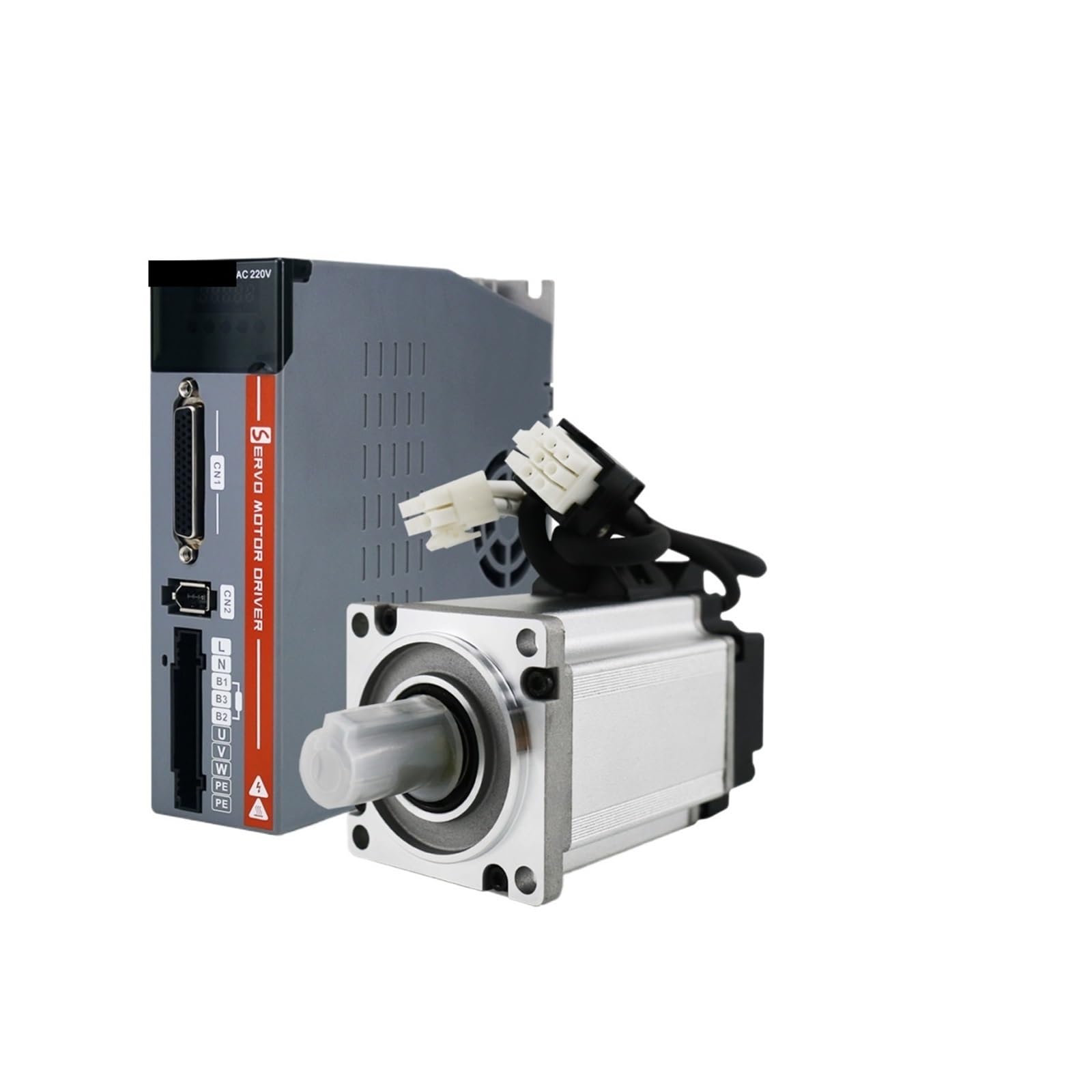 GJZIFGFWQ Servo Motor Brake 200W 400W 600W AC servo with Drive kit 60st 3000rpm(400w 17bit)