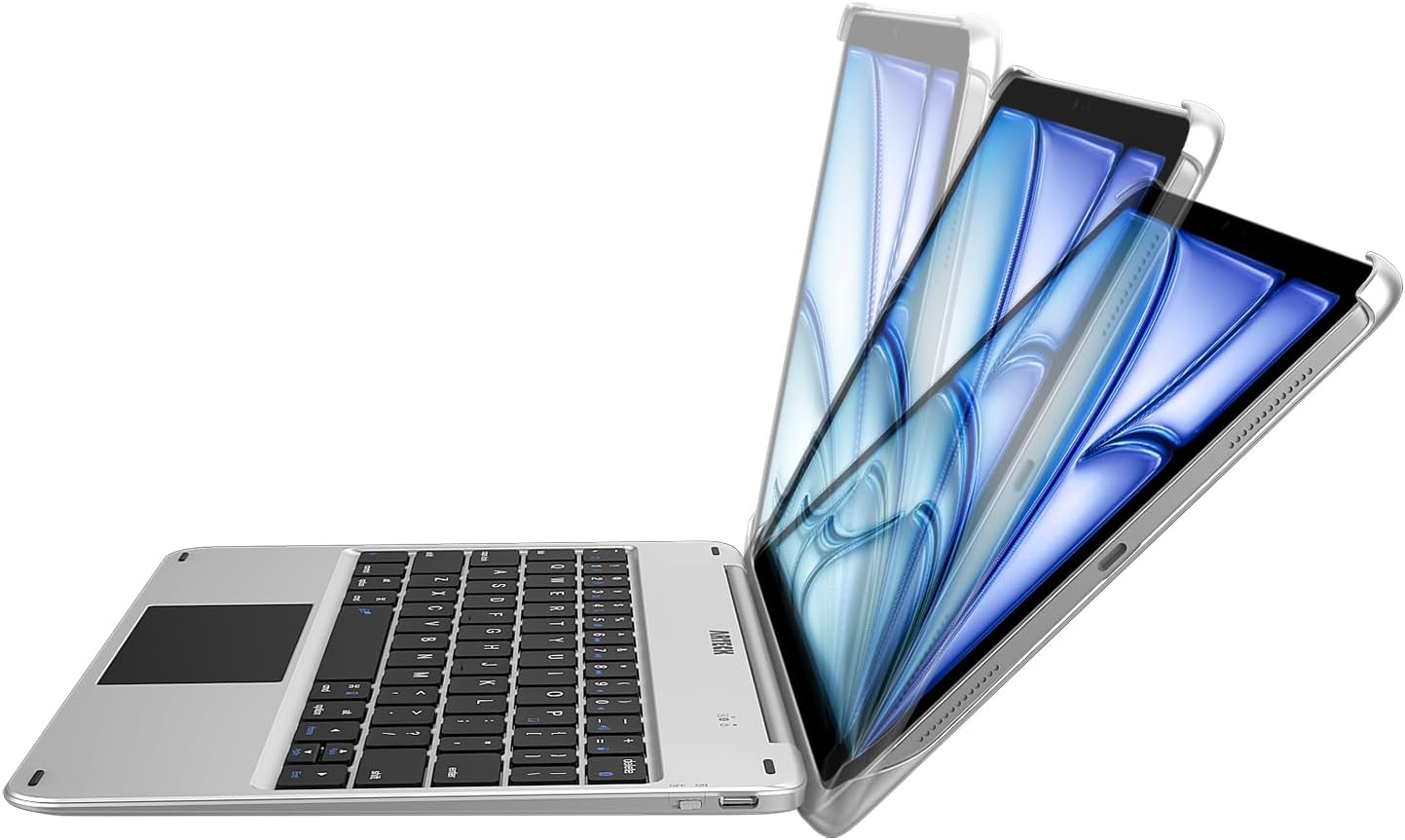 Arteck iPad Air 11-inch/Air 5th 4th Generation Keyboard Case with Trackpad, Bluetooth Keyboard with Folio Full Protection Case and Touchpad for Apple iPad Air 11” M3/M2 (2025/2024), Air 5/Air 4 - Image 5