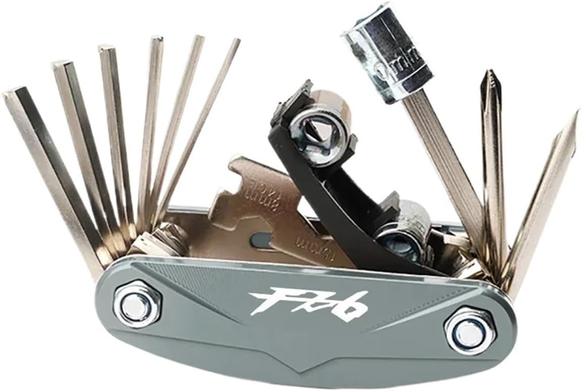 Fit for Yamahaa FZ6 FZ6S/N FZ8 Fazer Accessories Multifunctional Tool Repair Screwdriver Set Tool Conbination Tool Deal(Titanium FZ6)