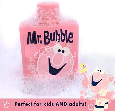 Mr. Bubble Original Bubble Bath، Bubblegum Scent، 8 oz Retro Bottle، 4-Pack