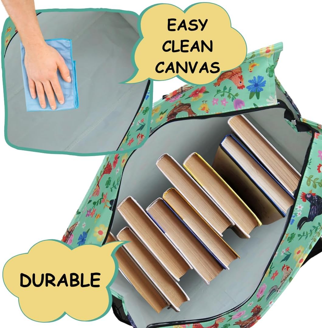 NGIL Zip-Top Tote Bag with Exterior Pockets for Working Women, Teachers, Nurses, and Moms, Design in USA - Image 4