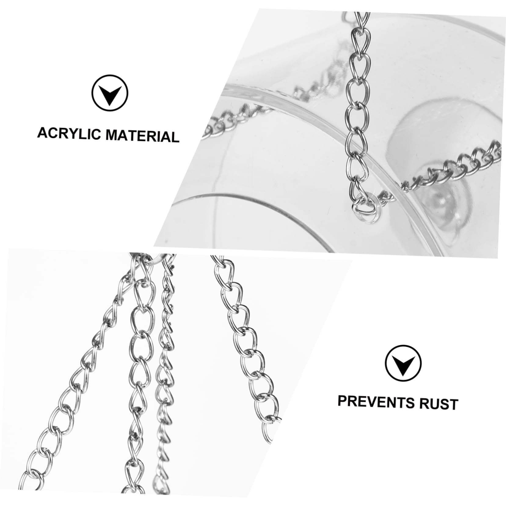 Toddmomy 2piezas Comedero Colgante para Aves De Acrílico Transparente Alimentador De Mascotas para Periquitos y Loros Diseño Práctico y Fácil De Limpiar