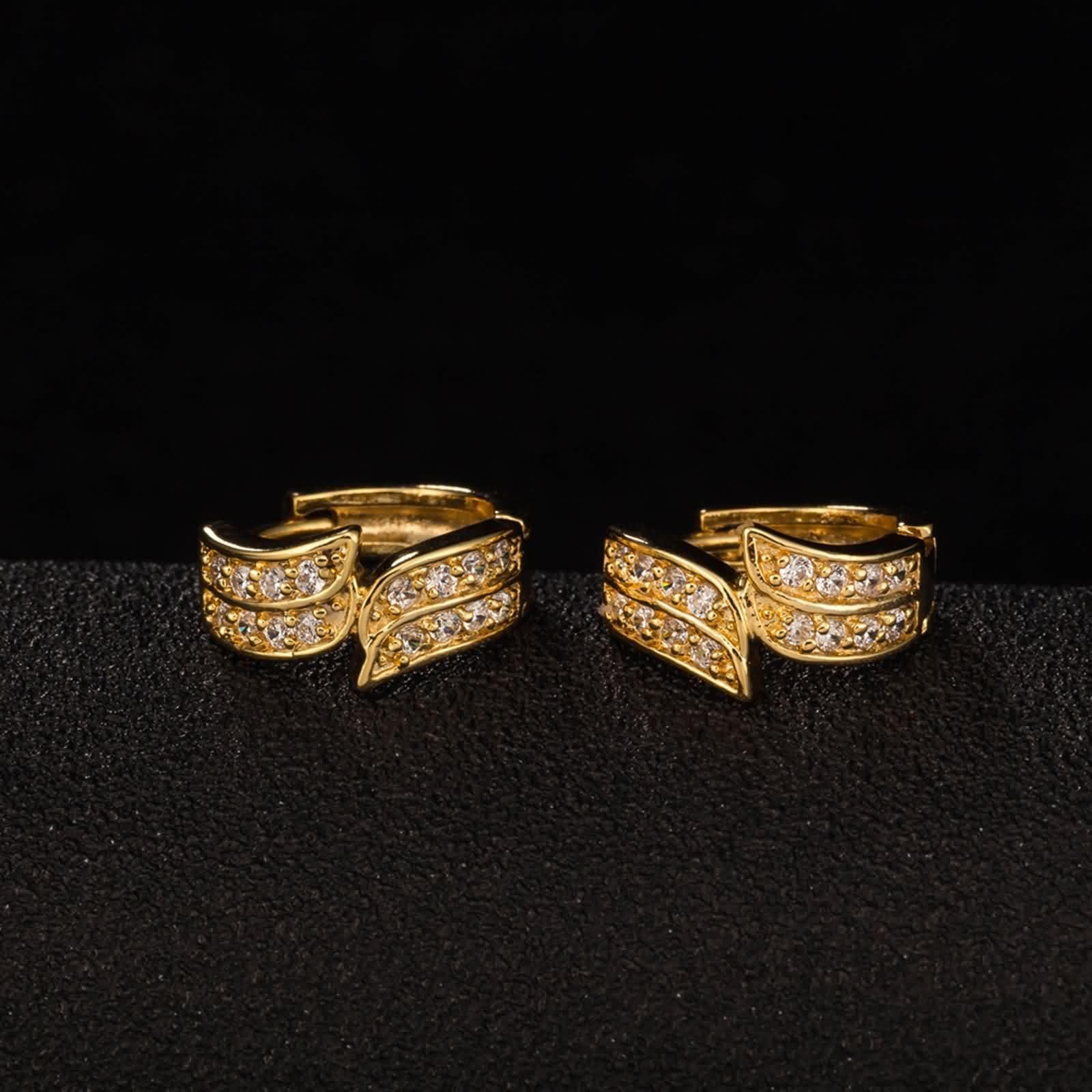 KnSam Pendientes de aro auténticos de oro Au750 de 18 quilates, con moissanita, sin níquel, oro amarillo 750