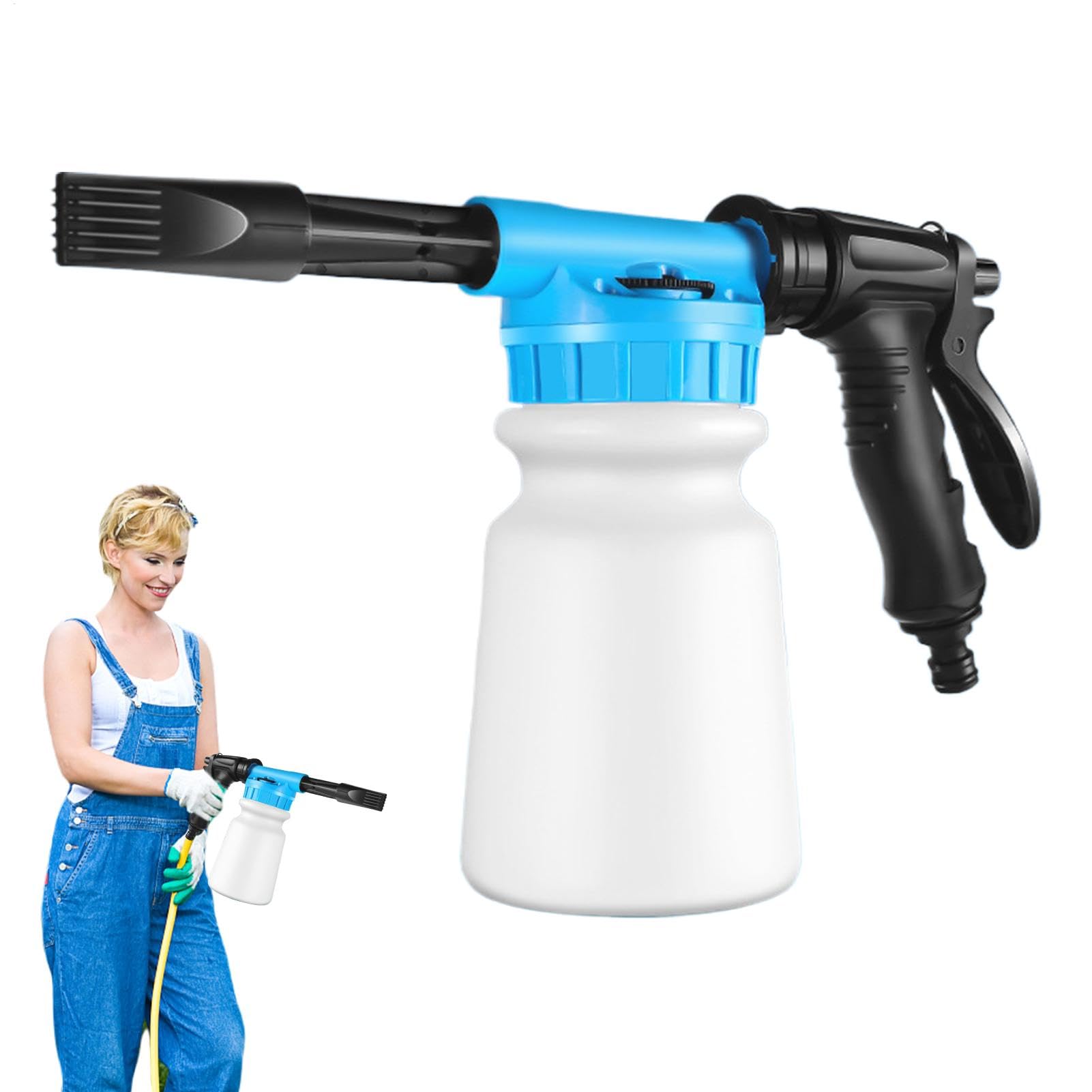Pulvérisateur de nettoyage mousse de voiture et tuyau d'eau réservoir 1L