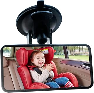 Car Mirror Baby Rear Facing Seat,HD 4.5" 360°Rotatable&Vacuum Suction Cup Mount Baby Car Mirror for Windshield,Dashboard,Ideal Preferred Rear View Mirror for Parents