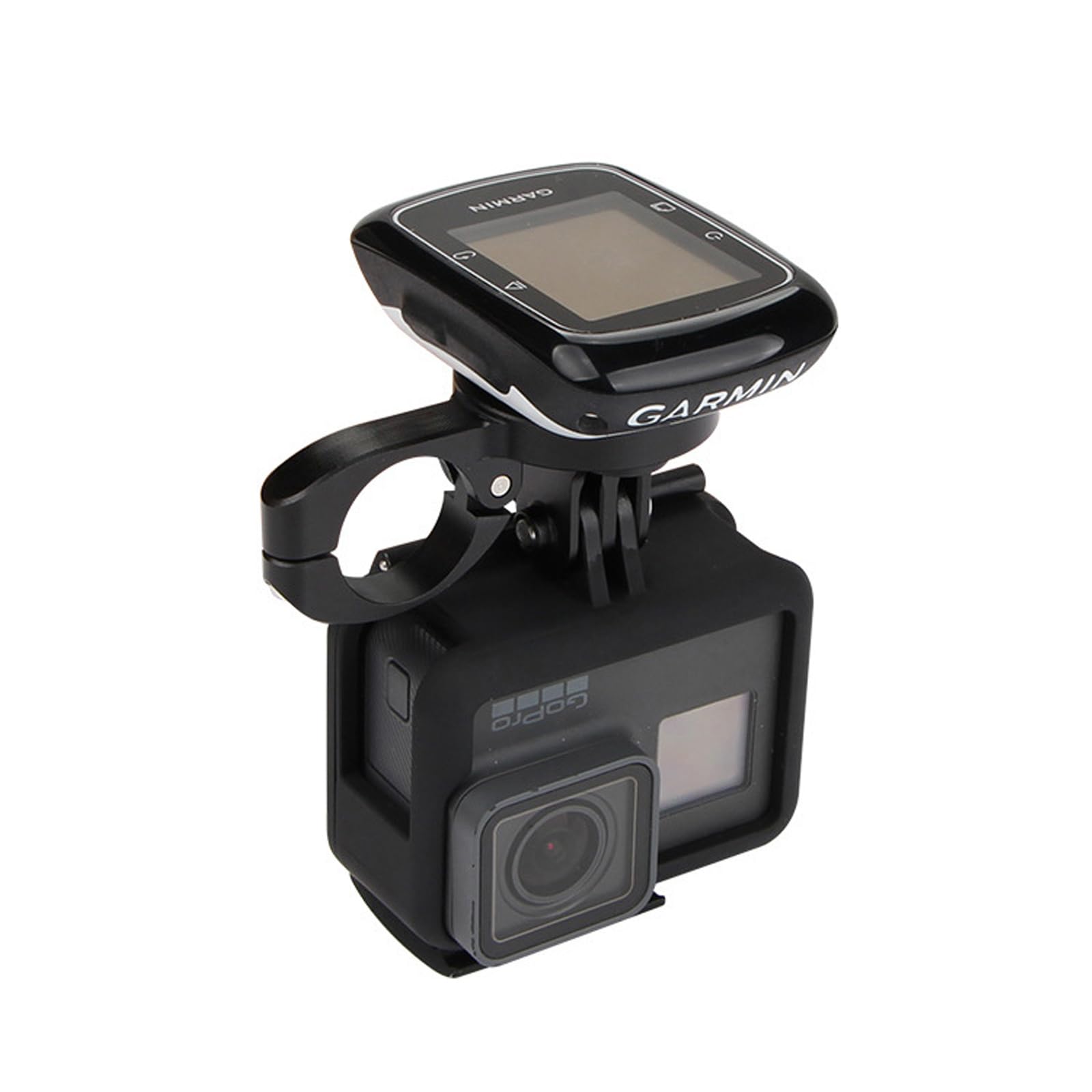 TT Rest Anteriore Manubrio Supporto Computer Bicicletta per bici da strada (in lega di alluminio) Compatibile con Garmin Edge, Wahoo Elemnt, Bryton, Cateye, Videocamera GoPro e lampada