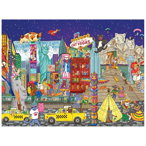 RoseArt - Catopia - Americat - 500 Piece Jigsaw Puzzle for Adults - image 2