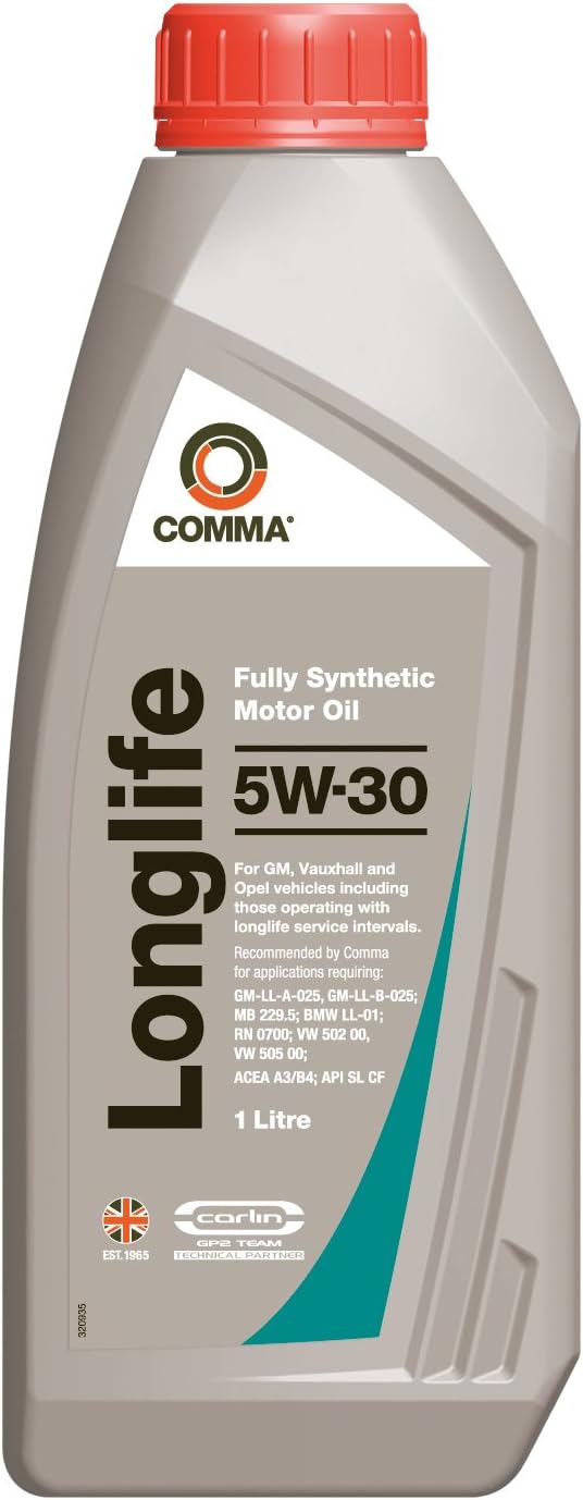 Comma GML1L 1L Long Life Fully Synthetic 5W30 Motor Oil