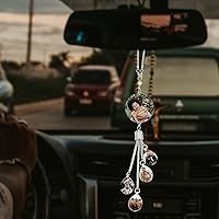Vista 7 de Adornos Colgantes Personalizados de Foto de Cristal para Coche para Mujeres y Hombres, Adornos Personalizados de Coche con Imágenes, Colgantes