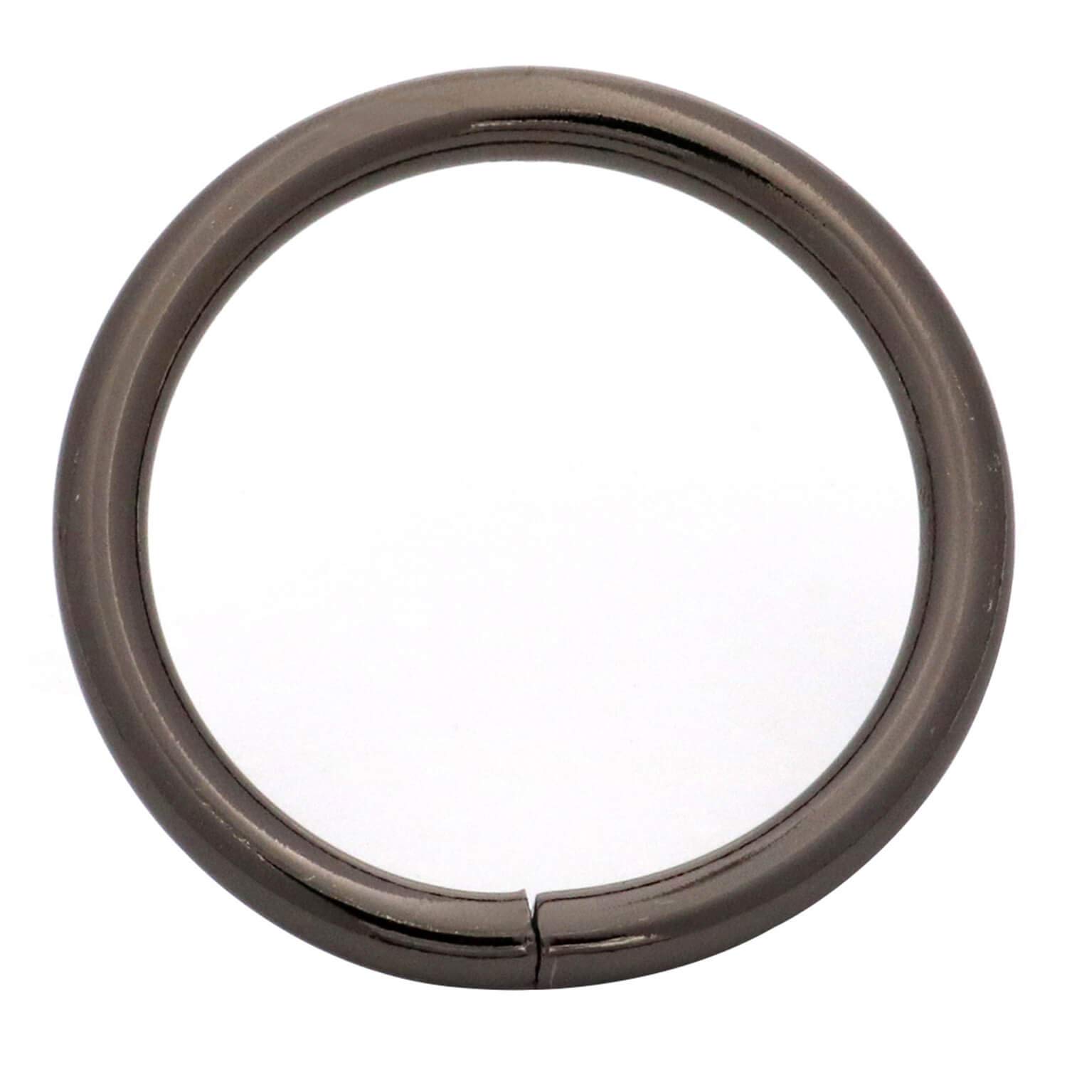 BIKICOCO 1-1/4'' Metal O-Ring Buckle Connector Round Loops Non Welded for Bags Webbing Purse and Belt Straps Gunmetal, Pack of 20 - Image 4
