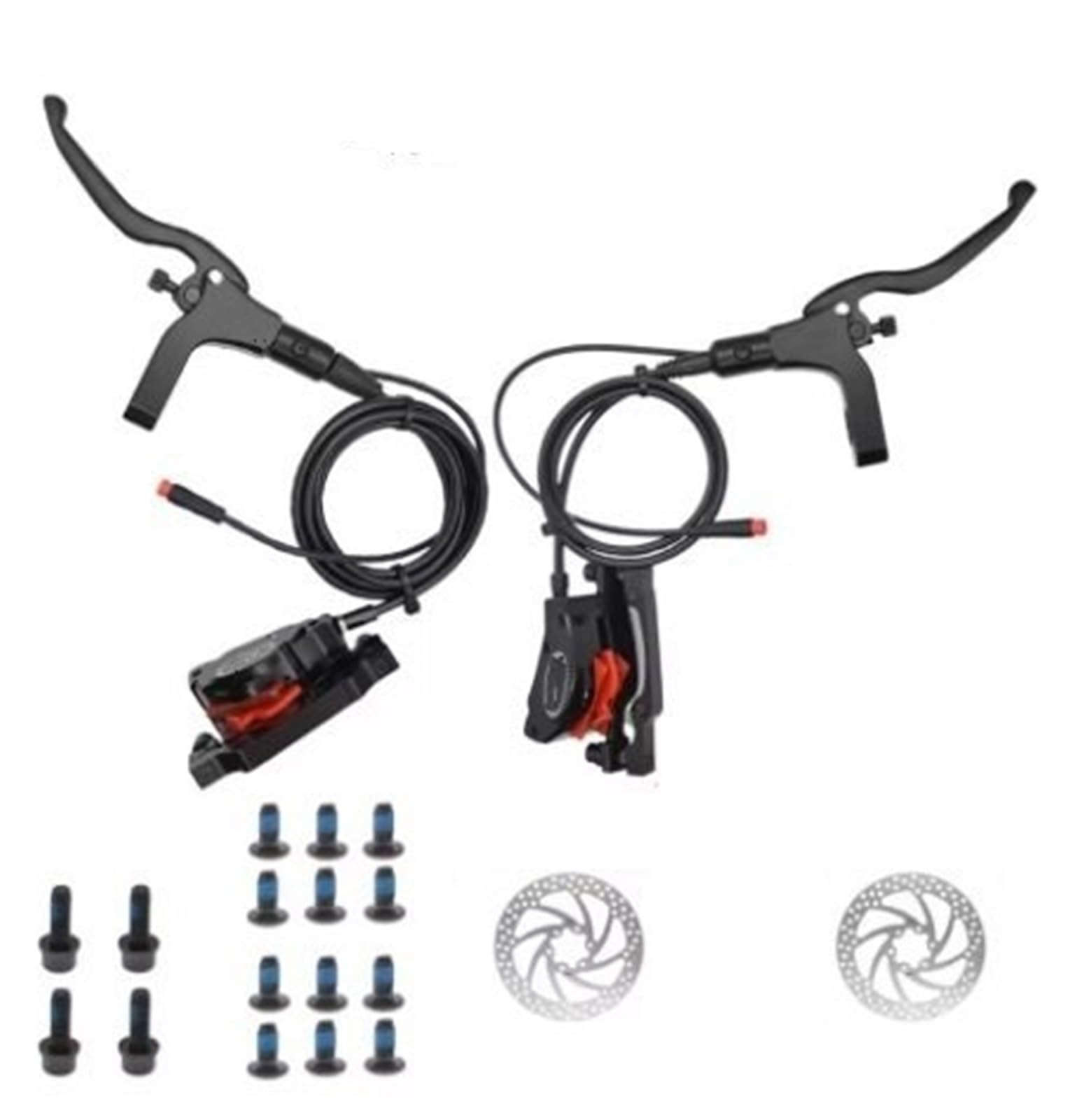 Set di Freni a Disco Idraulici MTB per Bici da 12 Pollici e 14 Pollici Set di comandi per Il Controllo della Potenza dello Scooter per Bici in Lega