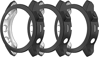 3Pack Case Cover Compatible with Garmin Fenix 7X Sapphire Solar Case Protector Black Protective Case 51mm for Fenix 7X Watch (Do Not Fit for Fenix 7/7S)