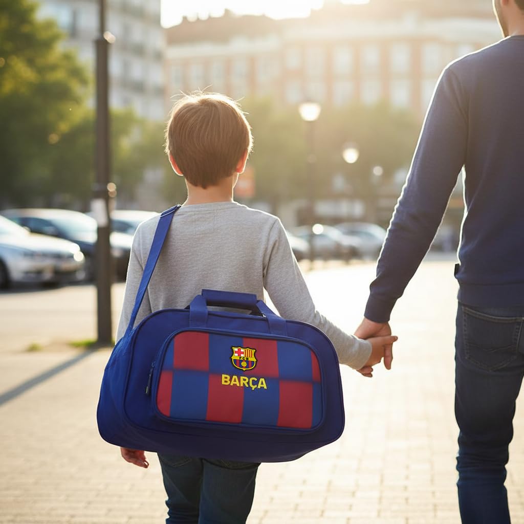 Mochila FC Barcelona unisex asas ajustables, ligera y cómoda, ideal para escuela y actividades diarias, mochila barça