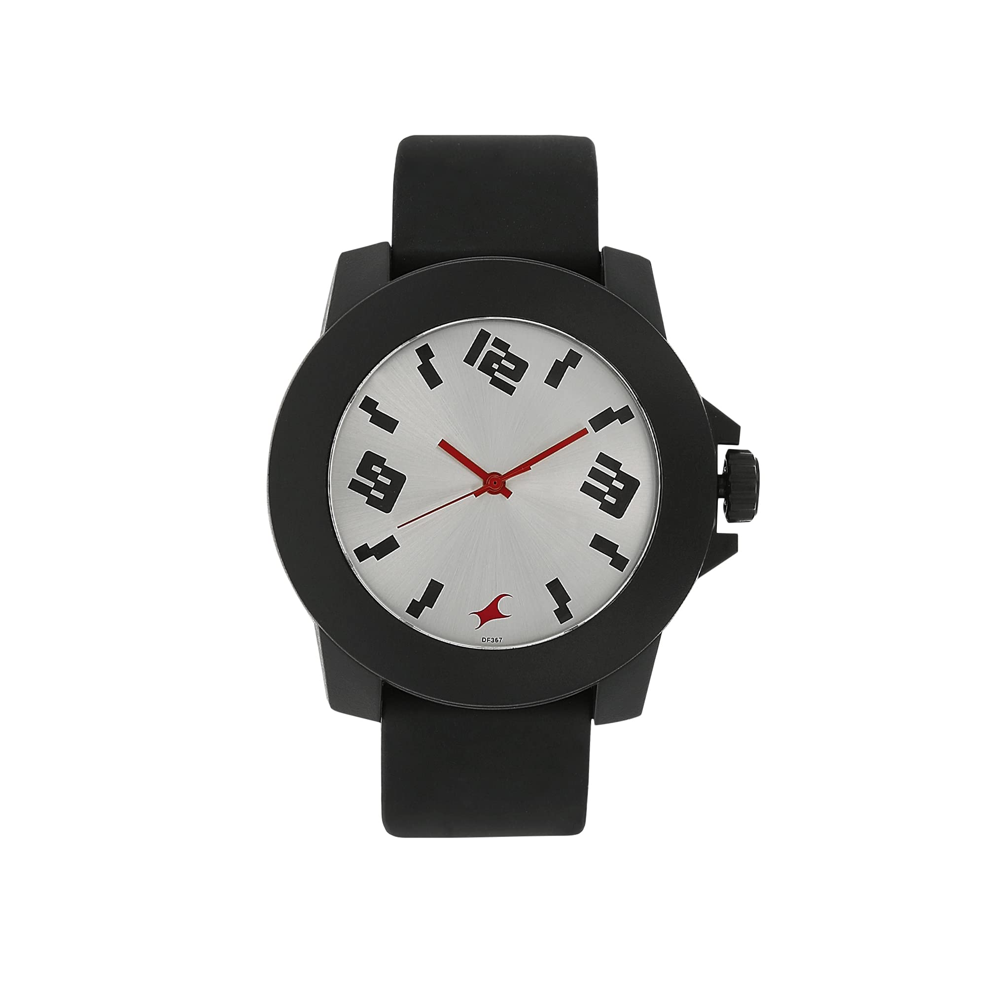 Fastrack Men Silicone Analog Silver Dial Watch -Ng38021Pp08W / Ng38021Pp08W, Band Color-Black (B01AHKDH6Q) Amazon Price History, Amazon Price Tracker