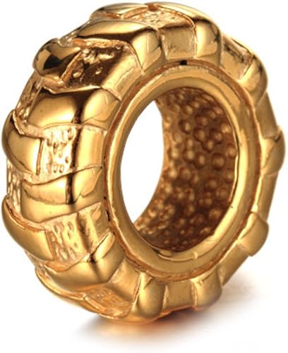 Miniatura 2 de JAJAFOOK Mens Heavy Stainless Steel Car Tires Tribal Biker Pendant Necklace236 Box ChainSilverBlack