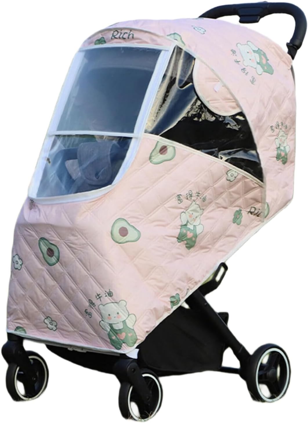 Baby Pram Weather Covers Rain Covers Breathable Baby Pushchair Covers Pram Accessories Portective Covers with Zippers