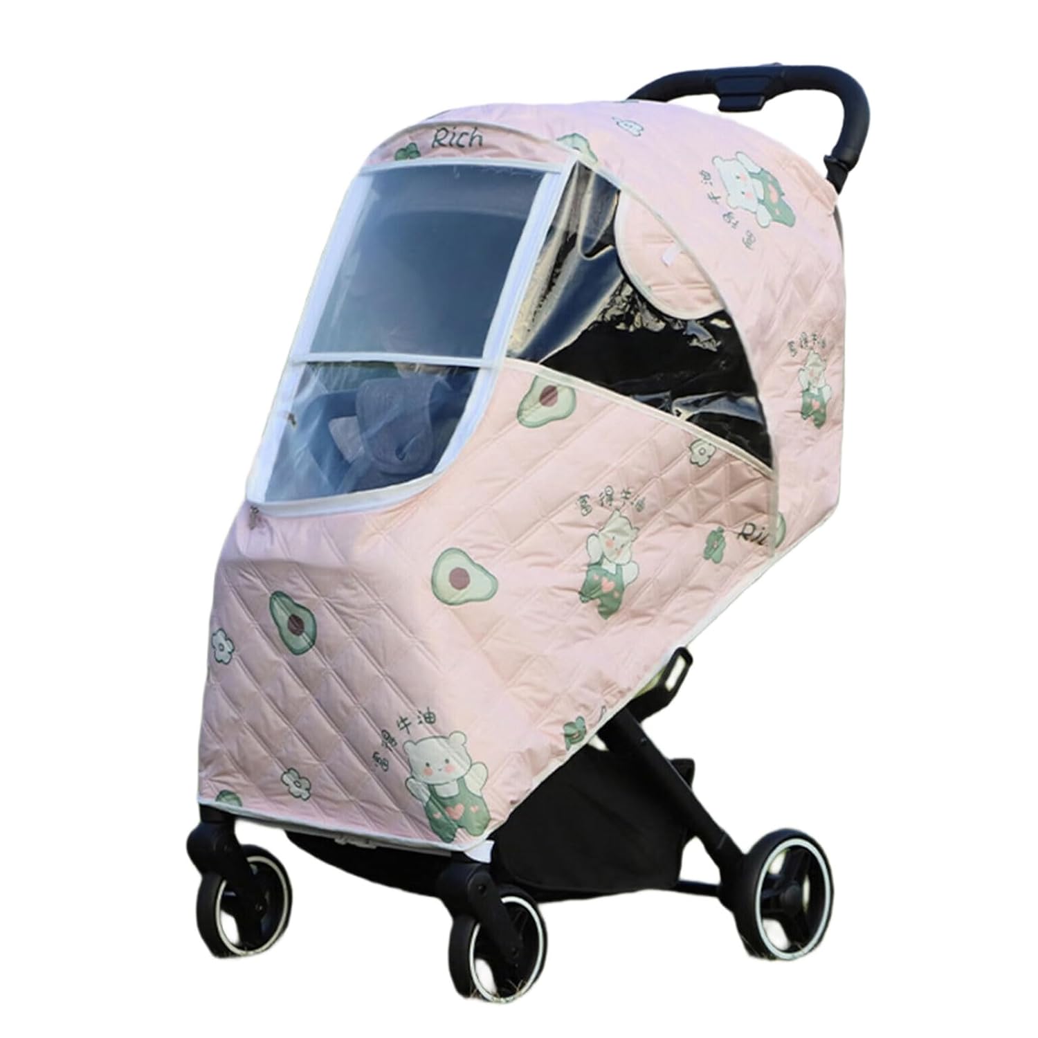 Pushchair Covers Pram Rain Breathable Windproof Protections Weather Weather Protector