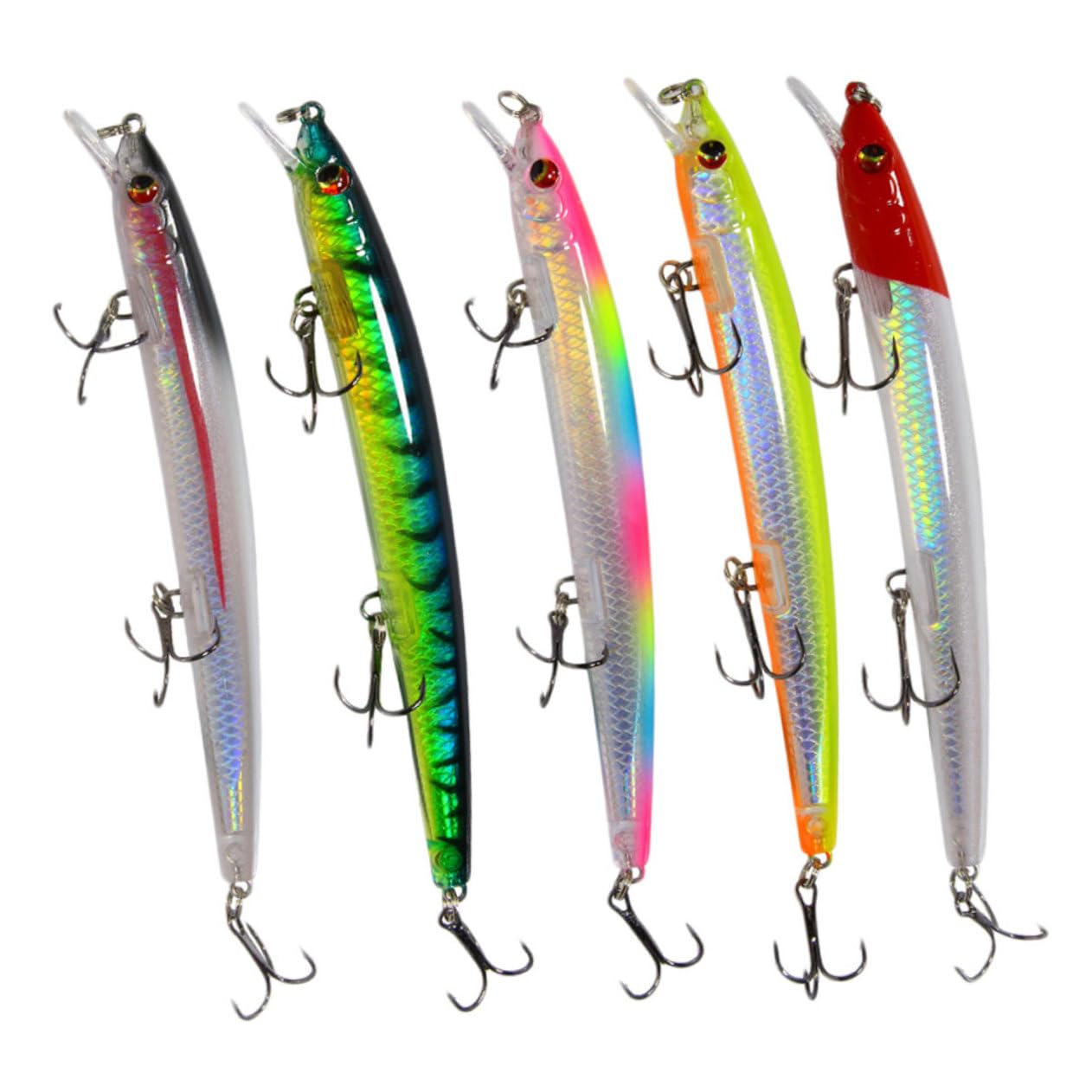 Kisangel 15 Pièces appâts de Poisson hameçon swimbait appâts de pêche Accessoires de pêche leurres de pêche engins de pêche leurre appât