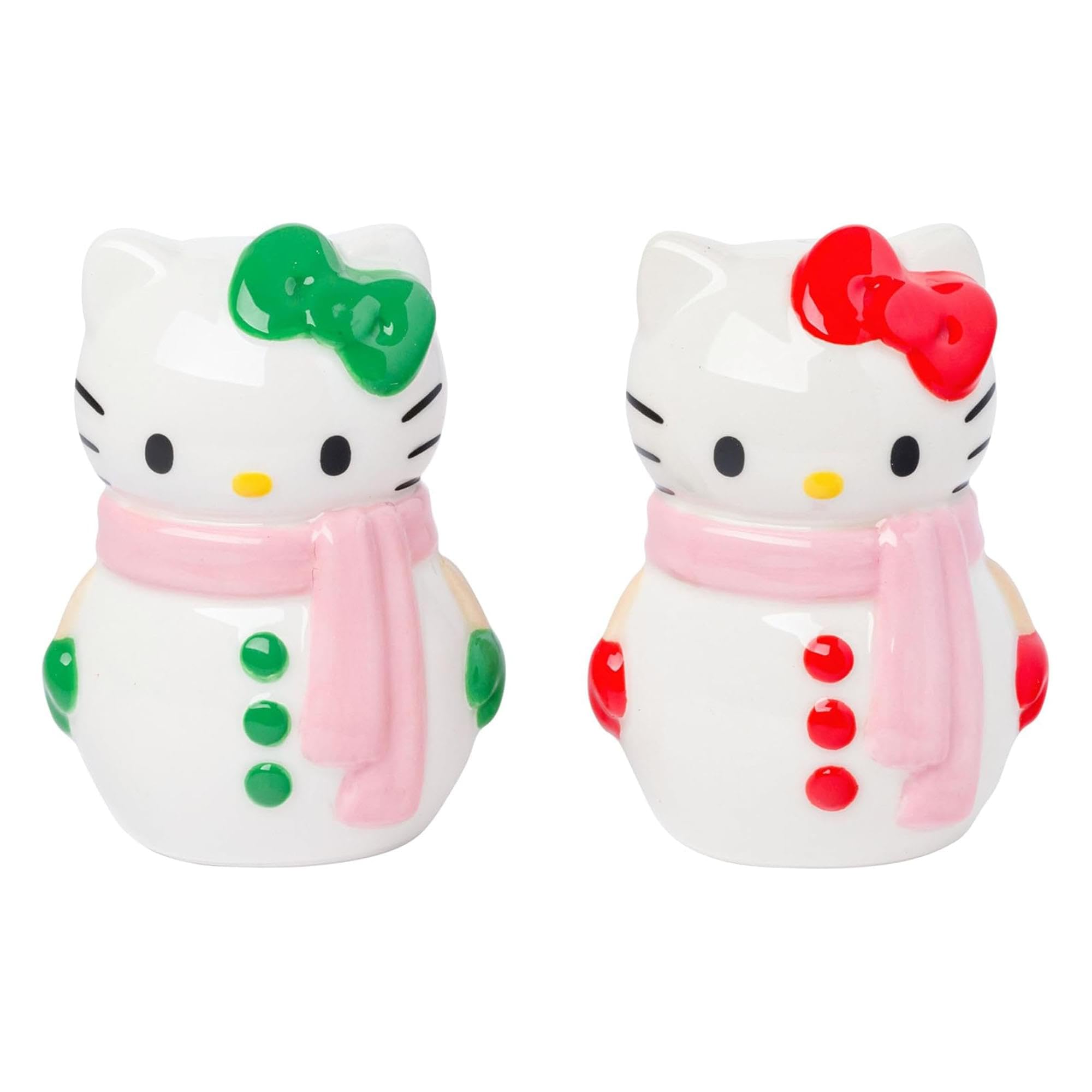 Amazon.com: Silver Buffalo Sanrio Hello Kitty Snowman Ceramic Salt