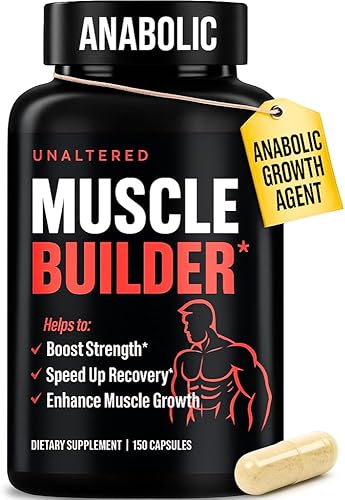 UNALTERED Crecimiento muscular anabólico para hombres – crecimiento, tamaño, fuerza – suplemento natural de construcción muscular y refuerzo de