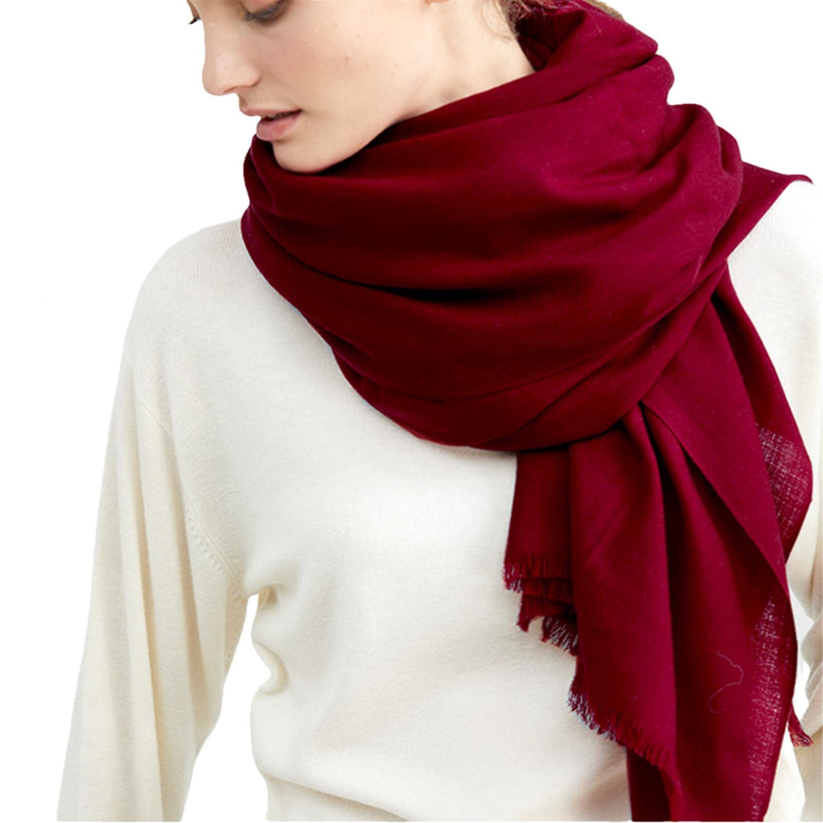 UKKO Sciarpa Sciarpe Lunghe Invernali delle Donne per Sciarpe di Poncho di Moda Warp