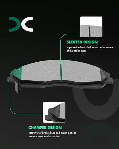 Vista 90 de SCITOO - Juego de pastillas de freno de cerámica