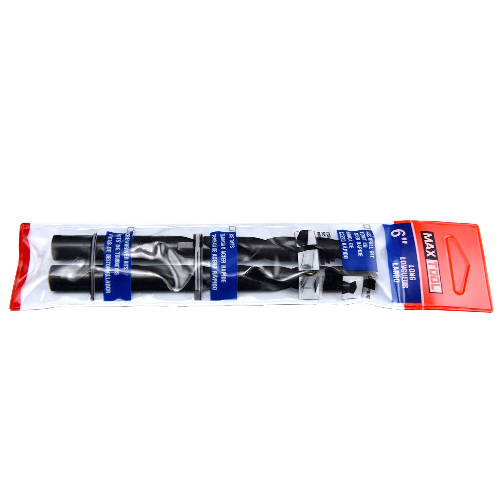 MAXTOOL ACF02B06R22P2 2 brocas de extensión de avión HSS M2 totalmente tierra; 2 piezas