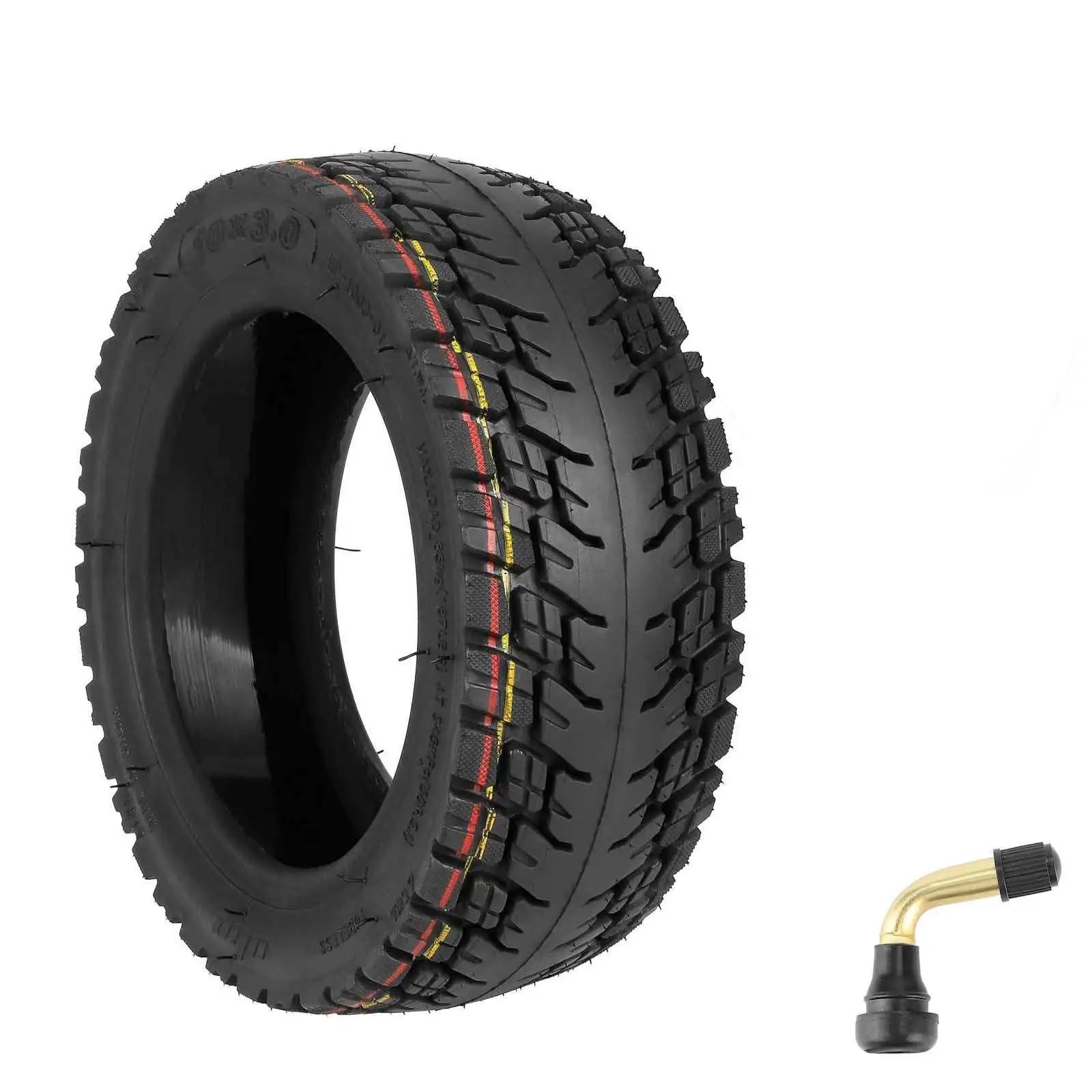 Générique Pneu Trottinette Electrique Anti-Crevaison, Pneu Tout-Terrain autoréparable 10 x 3, sans Chambre à air, avec Valve PVR50, for Scooter, pneus antidéflagrants de Pouces, Pneu sous Vide