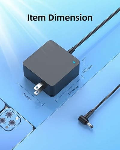 Miniatura 5 de Cargador de CA apto para Asus X502C X502A X502CA X502 Laptop 7.5 pies de largo Cable adaptador de fuente de alimentación