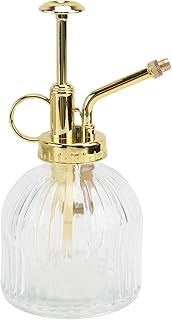 Happyyami Regador de vidro, frasco de spray de plantas, vidro vintage, regador, regador, regador, regador, para suculentas, plantas internas