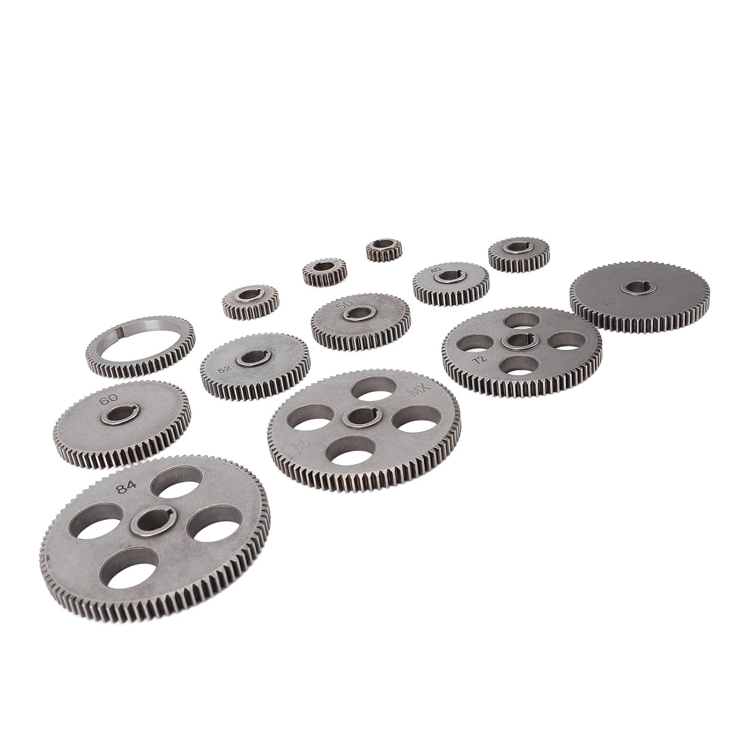 HSS Mini Lathe Gears Set Gear Kit for WM 210 Replacement Gears for MX 210 8x16 220x400 220x600 220x750 with Treatment Advanced Milling Technology