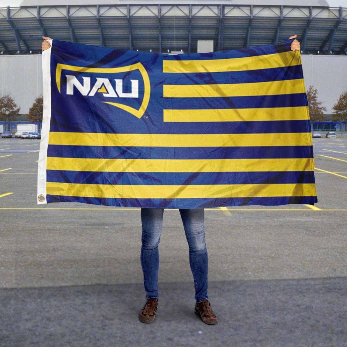 Northern Arizona Lumberjacks Stars and Stripes Nation Flag - Image 5