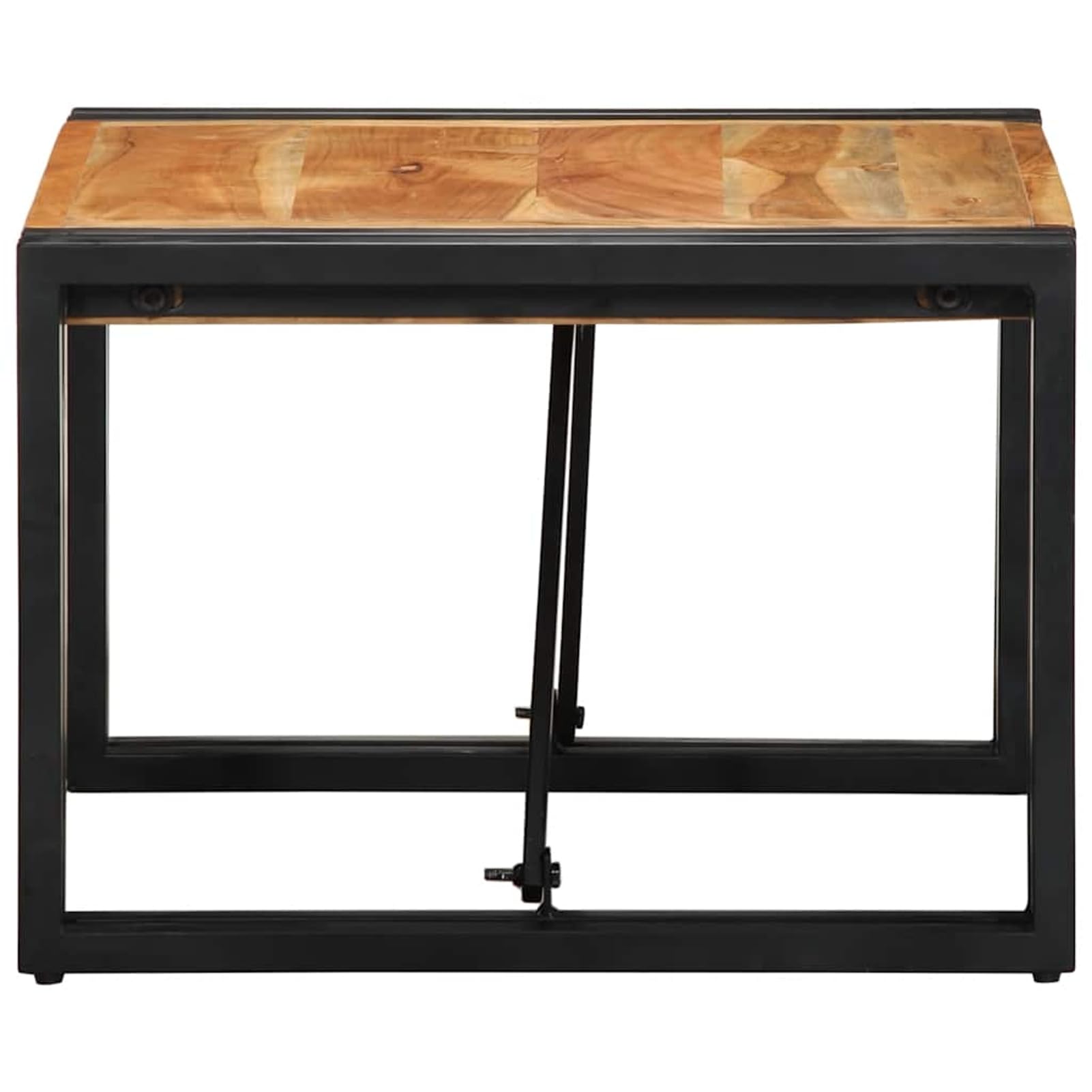 Table basse 50x50x35 cm acacia massif pour salon et terrasse