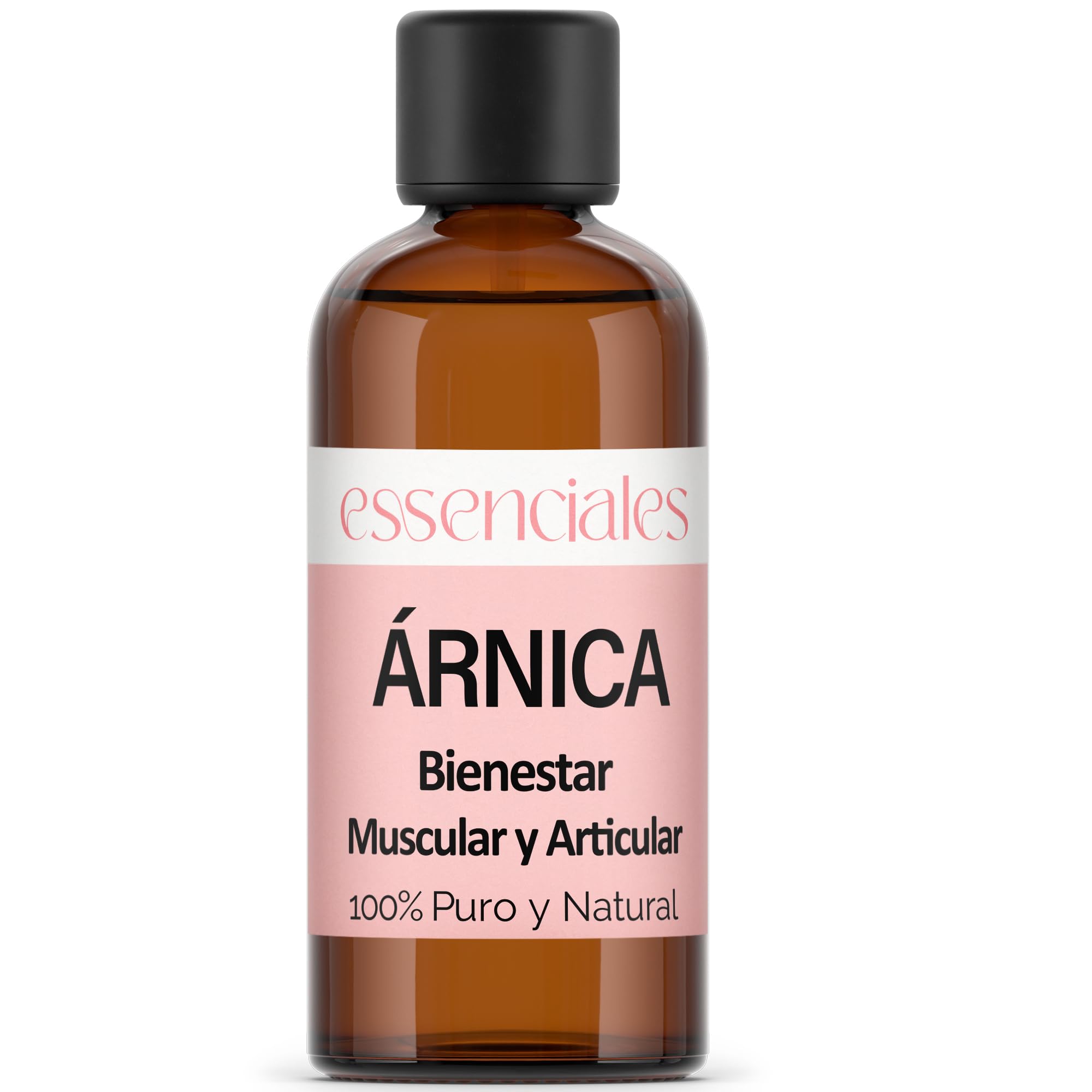 Essenciales - Aceite Vegetal de Árnica, 100% Puro, 100 ml | Para Tu Bienestar Muscular y Articular