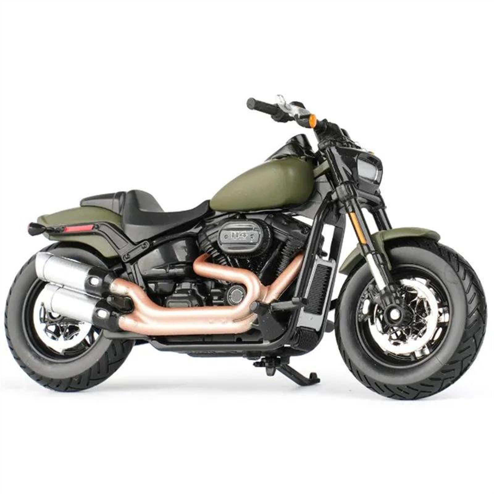 SEYXF Motorbike Toy Motorcycle Model Simulation Alloy Toy 1:18 for Harley for Davidson Fat Bob 114 2022(with Foam Box)
