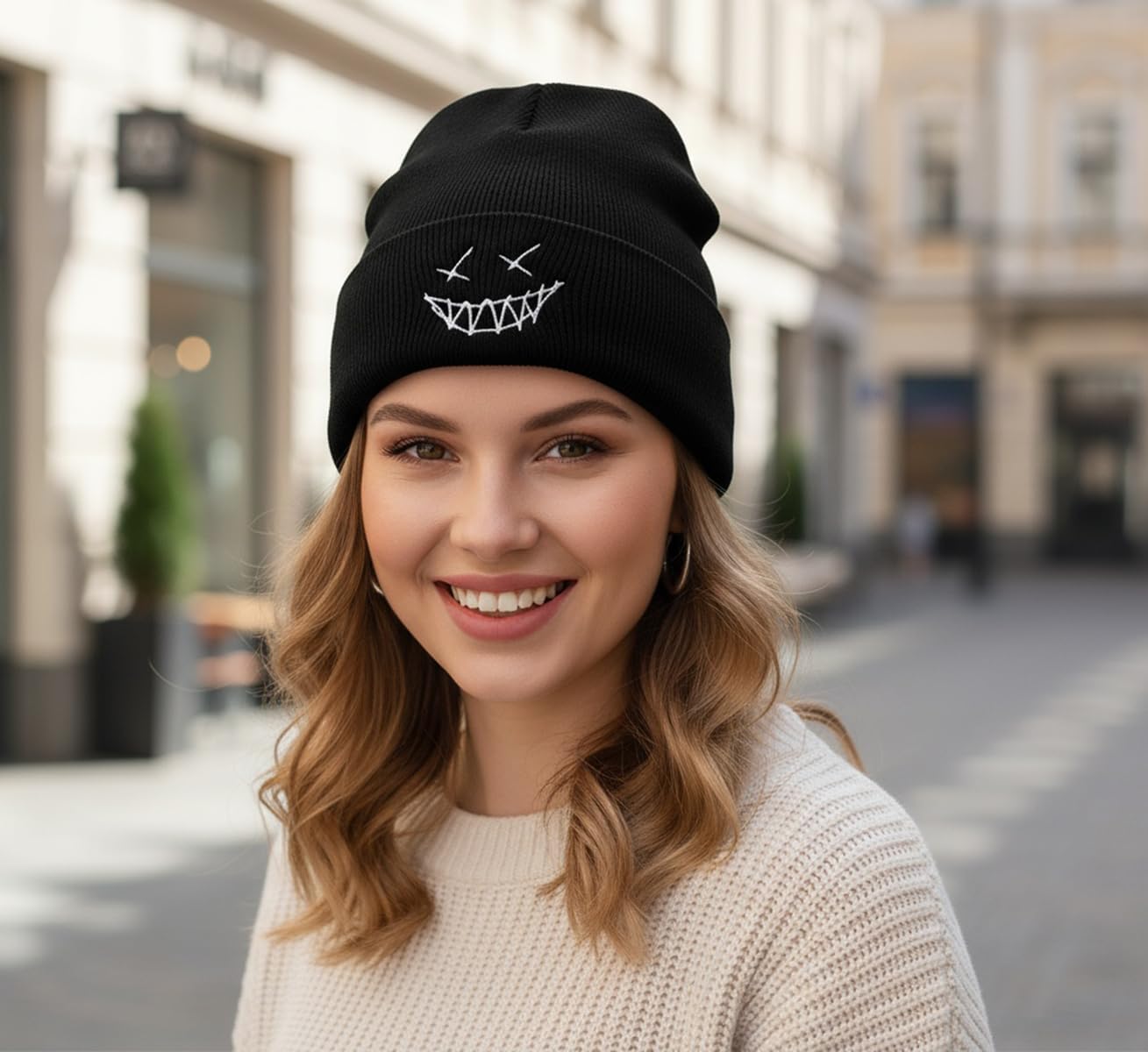 Cute Beanies Warm Soft Winter Hat Christmas Beanie Unisex - Image 3