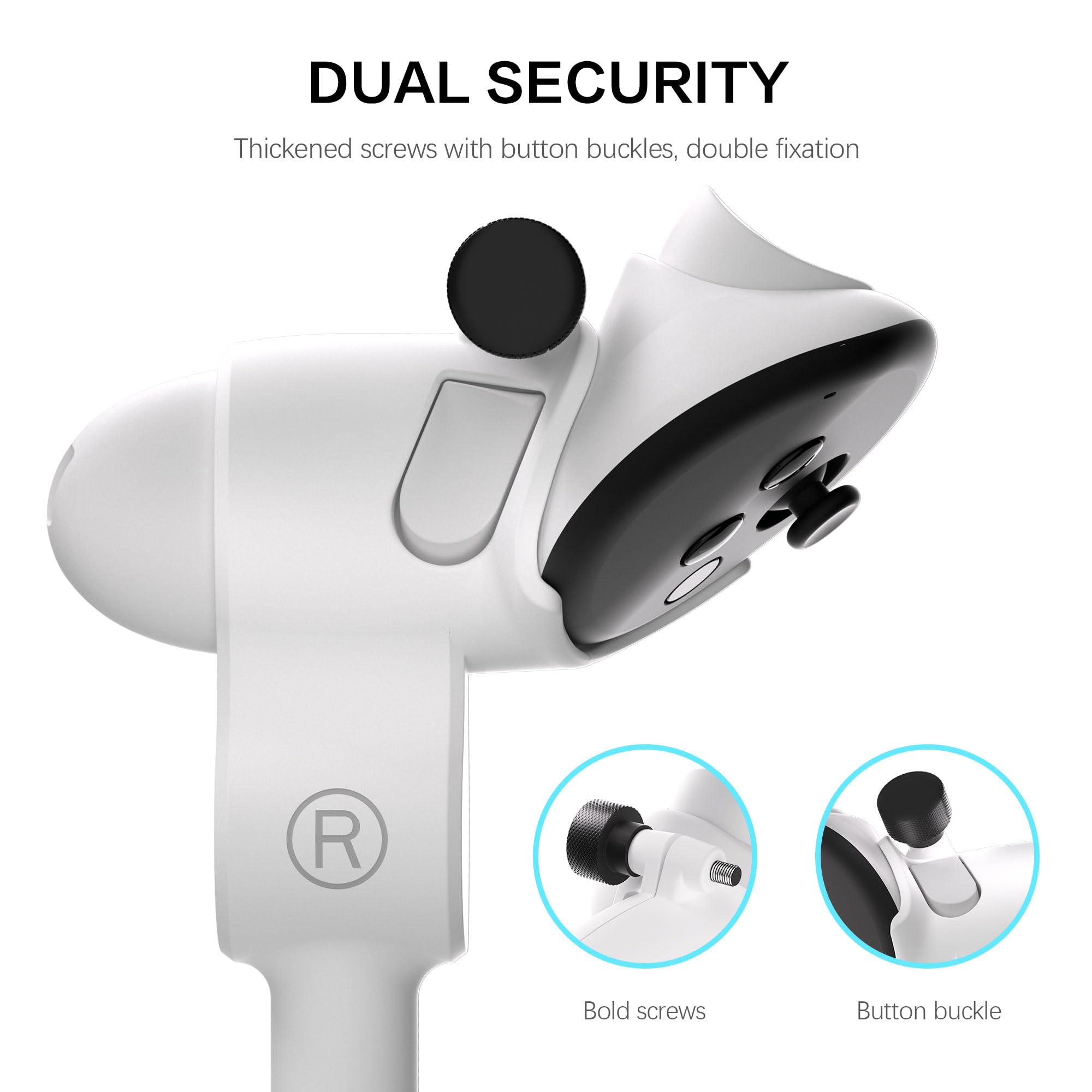 WOUMNTT VR - Accesorios para juegos de golf - Juego izquierdo y derecho - Adecuado para controladores Meta Quest 3S/Quest 3/Quest PRO. Mango antideslizante de golf de realidad virtual, diseño de