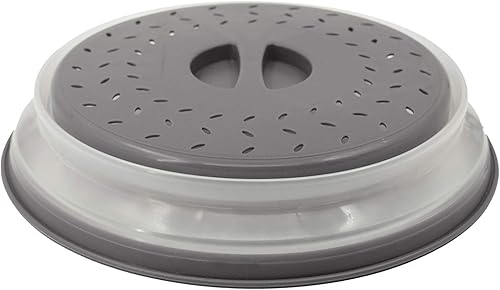 Miniatura 3 de LAMINET Cubierta extensible para tazón y plato para microondas (gris, juego de 2)