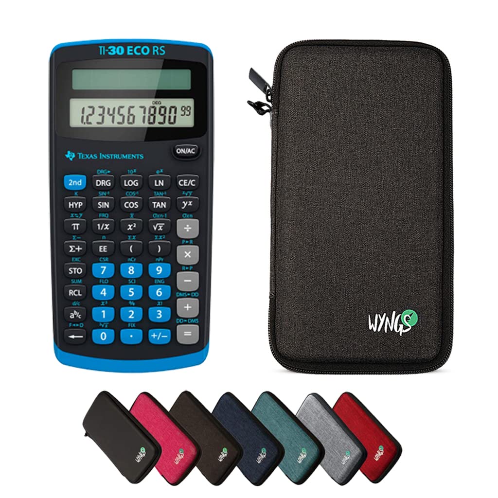 CALCUSO Basic Set Dark Gray with Calculator TI-30 ECO RS, Dark grey