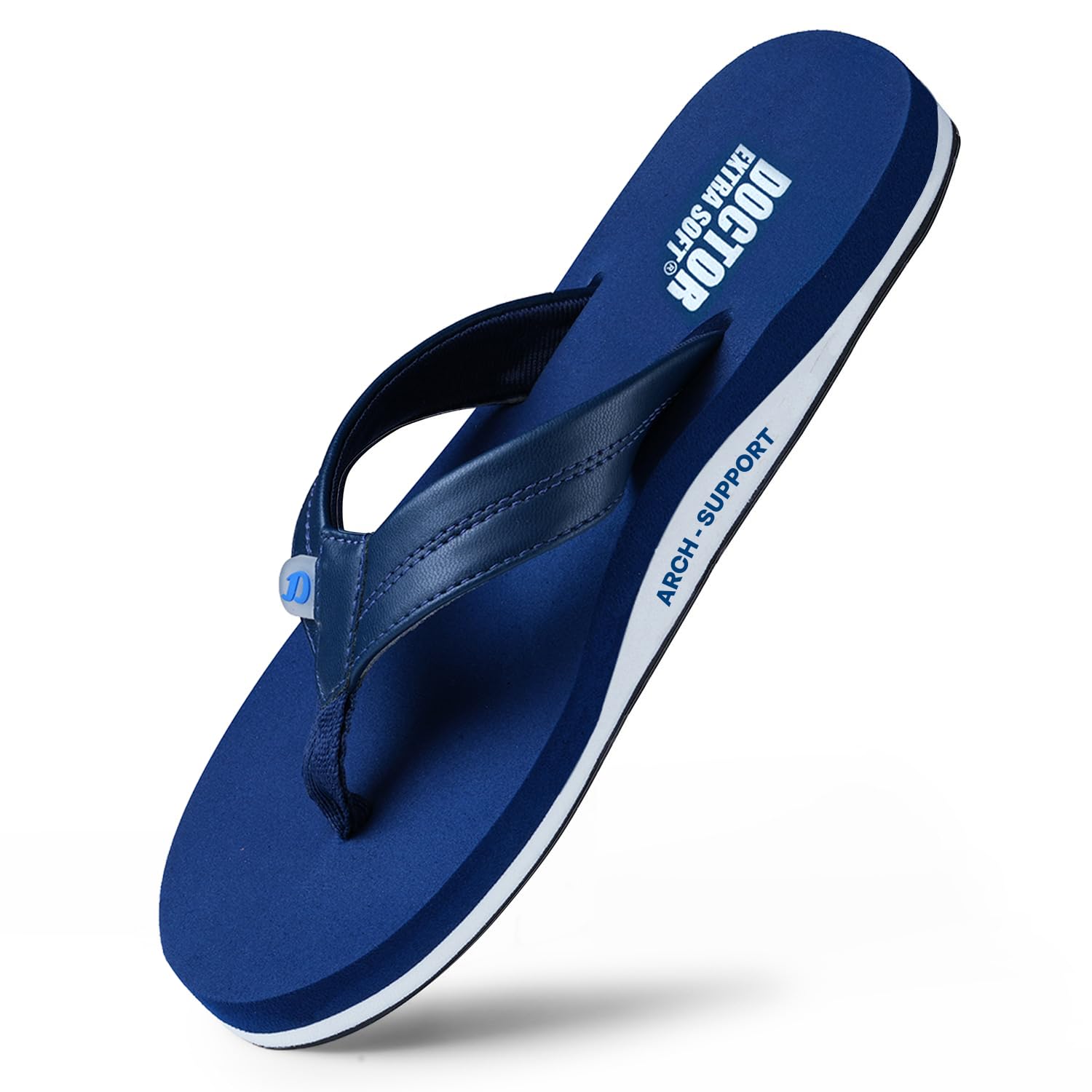 DOCTOR EXTRA SOFT Thong Arch Support Ortho Slippers for Mens| Orthopedic Diabetic & Stylish| Lightweight Comfortable & Casual| Cushion Anti-Skid Bedroom Daily Use House Flip-Flops Gents Boys D-38